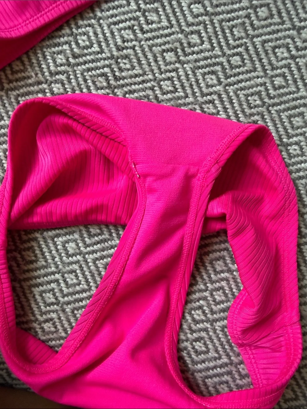 wonder nation Hot Pink Ruffle Strap Two-Piece Swim Set